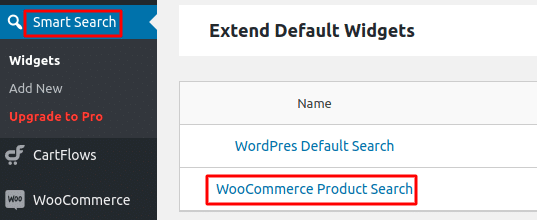 add a WooCommerce Product Search