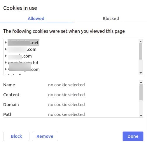 check WordPress cookies